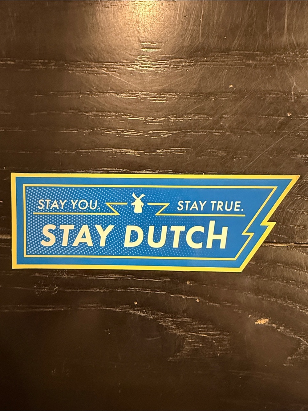 Dutch Bros Stay Dutch Blue Vinyl Sticker